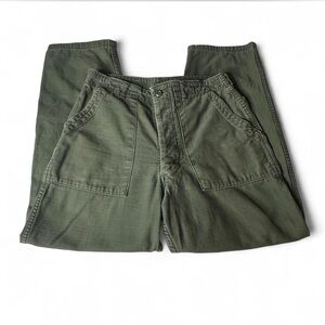 💜 Green Cargo Style Pants (W 15.5 in)